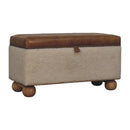 Boucle Lid- up Storage Ottoman Artisan