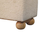 Boucle Lid- up Storage Ottoman Artisan