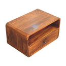 Avora Wall-Mounted Chestnut Nightstand Artisan