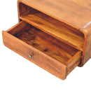 Avora Wall-Mounted Chestnut Nightstand Artisan