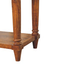 Turned Legs Chestnut 1 Drawer Side Table Artisan