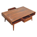 Avora 2 Drawer Chestnut Coffee Table Artisan