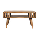 Slatted Oak-ish Coffee Table Artisan