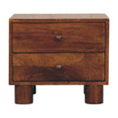 Tula 2 Drawer Chestnut Nightstand Artisan