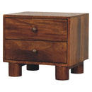 Tula 2 Drawer Chestnut Nightstand Artisan