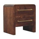 Copenhagen 2-Drawer Nightstand in Smoked Oak Artisan
