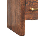 Copenhagen 2-Drawer Nightstand in Smoked Oak Artisan
