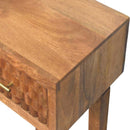 Arno Console Table in Golden Teak Artisan
