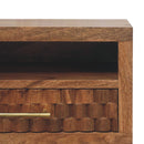 Arno Wall-Mounted Nightstand in Golden Teak Artisan