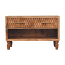 Arno Shoe Storage Unit in Golden Teak Artisan