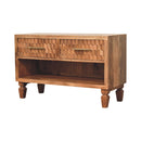 Arno Shoe Storage Unit in Golden Teak Artisan