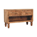Arno Shoe Storage Unit in Golden Teak Artisan