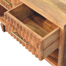 Arno Shoe Storage Unit in Golden Teak Artisan