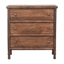 Bamboo Carved 3-Drawer Chest Artisan