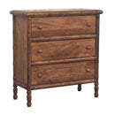 Bamboo Carved 3-Drawer Chest Artisan
