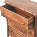 Bamboo Carved 3-Drawer Chest Artisan