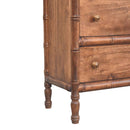 Bamboo Carved 3-Drawer Chest Artisan