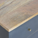 Charcoal Black Hand Painted Nightstand