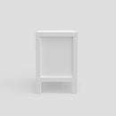 Lorraine 2 Drawer Nightstand, White Alpine