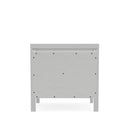 Lorraine 2 Drawer Nightstand, White Alpine