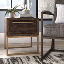 Raquel 1 Drawer End Table Alpine