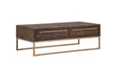 Raquel 2 Drawers Coffee Table Alpine