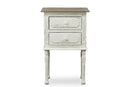 Calanthe Accent Nightstand, 2-Drawers Baxton