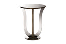Parson Mirrored Accent Side Table Baxton