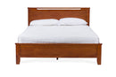 Jason Brown Wood Twin-Size Bed Baxton