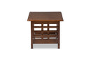Risha Style Cherry Finished Brown Wood Living Room Occasional Coffee Table Baxton
