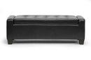 Davida Black Ottoman Baxton