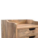 3 Drawer Gallery Nightstand