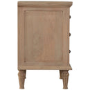 3 Drawer Mango Wood Nightstand Table