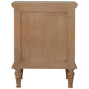3 Drawer Mango Wood Nightstand Table