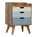 Blue and White Gradient Nightstand