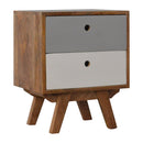 Two Tone Hand Painted Nightstand