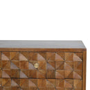 Chestnut Diamond Carve Media Unit