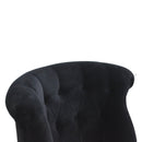 Black Velvet Accent Chair