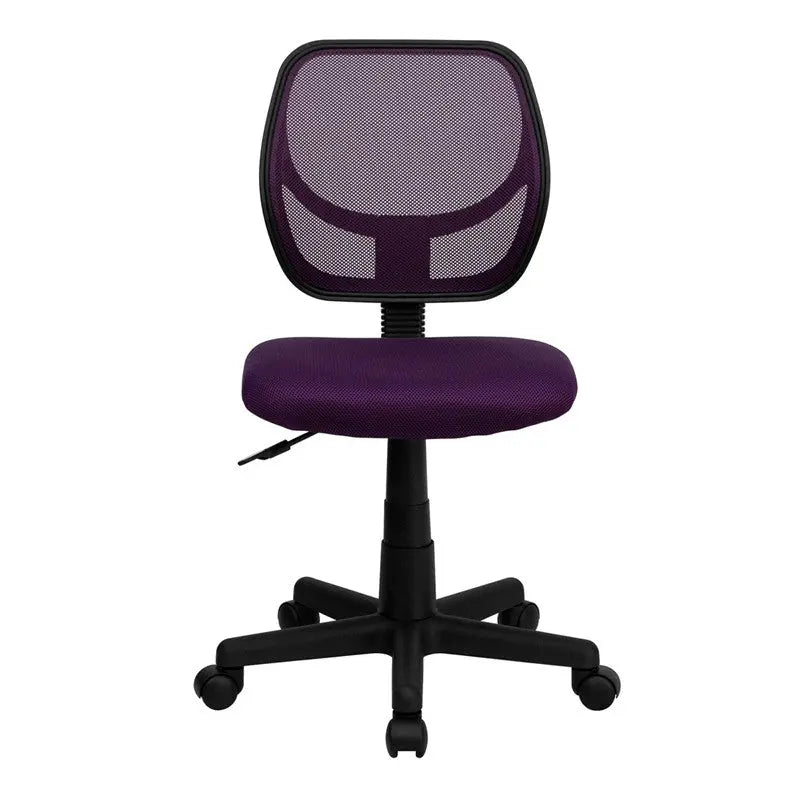 Boswell Low-Back Purple Mesh Swivel Home/Office Task Chair iHome Studio