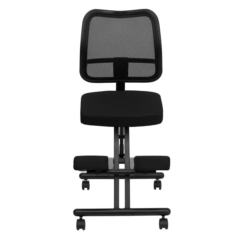 Boswell Portable Ergonomic Kneeling Chair w/Black Mesh Back iHome Studio