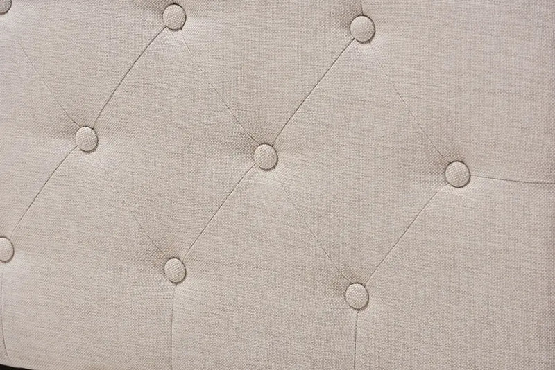 Carolina Light Beige Fabric Upholstered Full Size Daybed iHome Studio