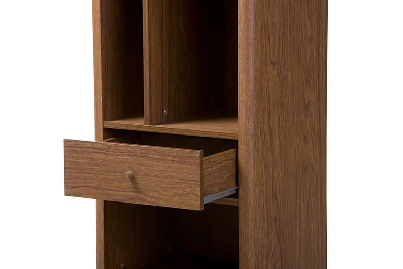 Ellingham Mid-century 1-drawer Sideboard Storage Cabinet Bookcase Organizer iHome Studio