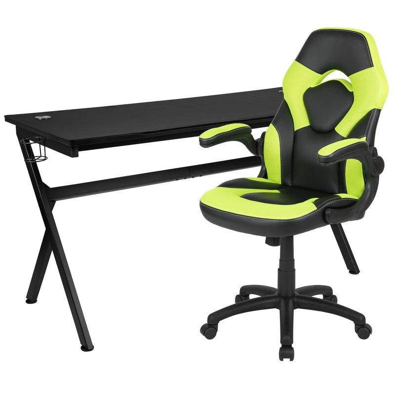 Hamlet Laminate Top Desk w/Racing Chair Set iHome Studio
