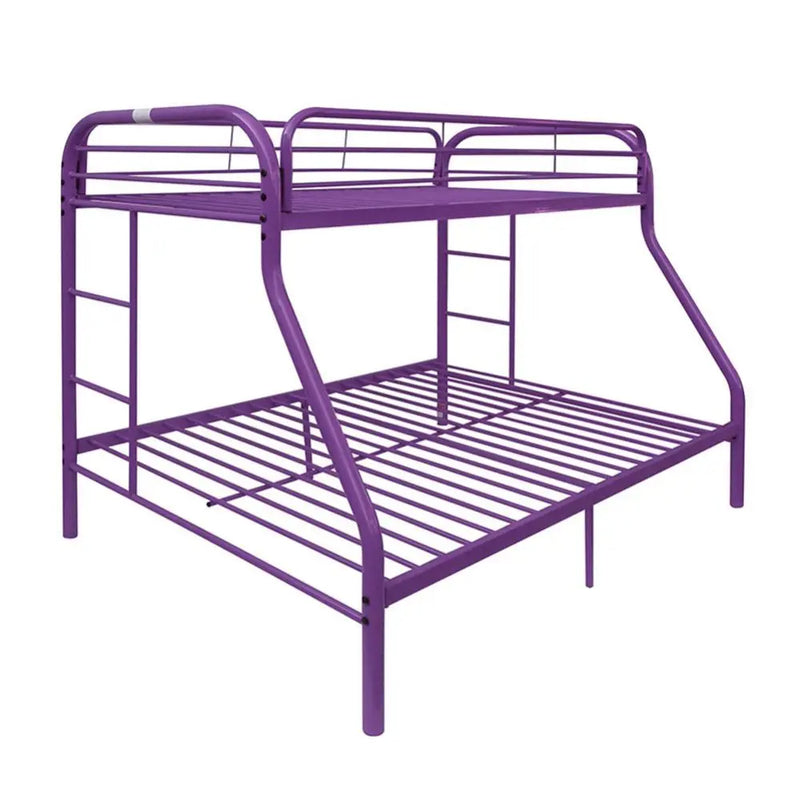 Jalen Metal Twin/Full Bunk Bed, Purple iHome Studio