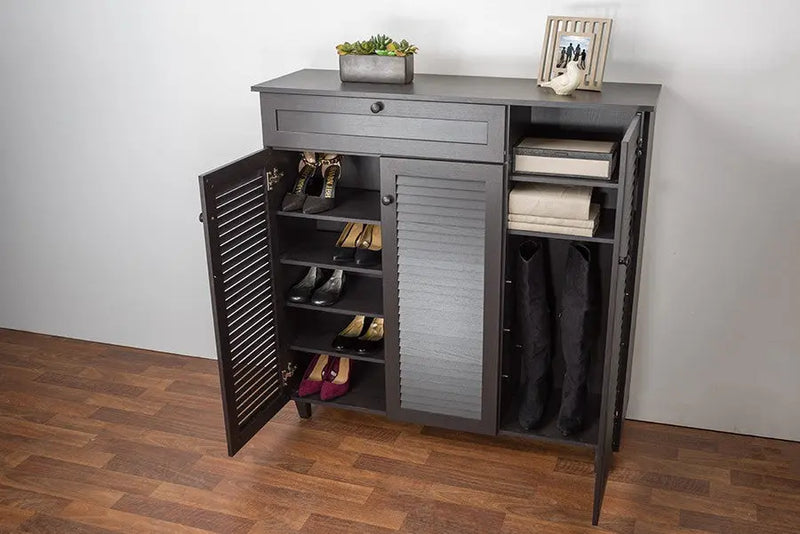 Pocillo Wood Shoe Storage Cabinet iHome Studio
