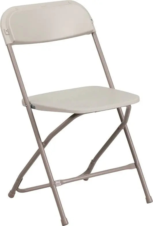 Rivera Heavy Duty Plastic Folding Chair, Beige iHome Studio