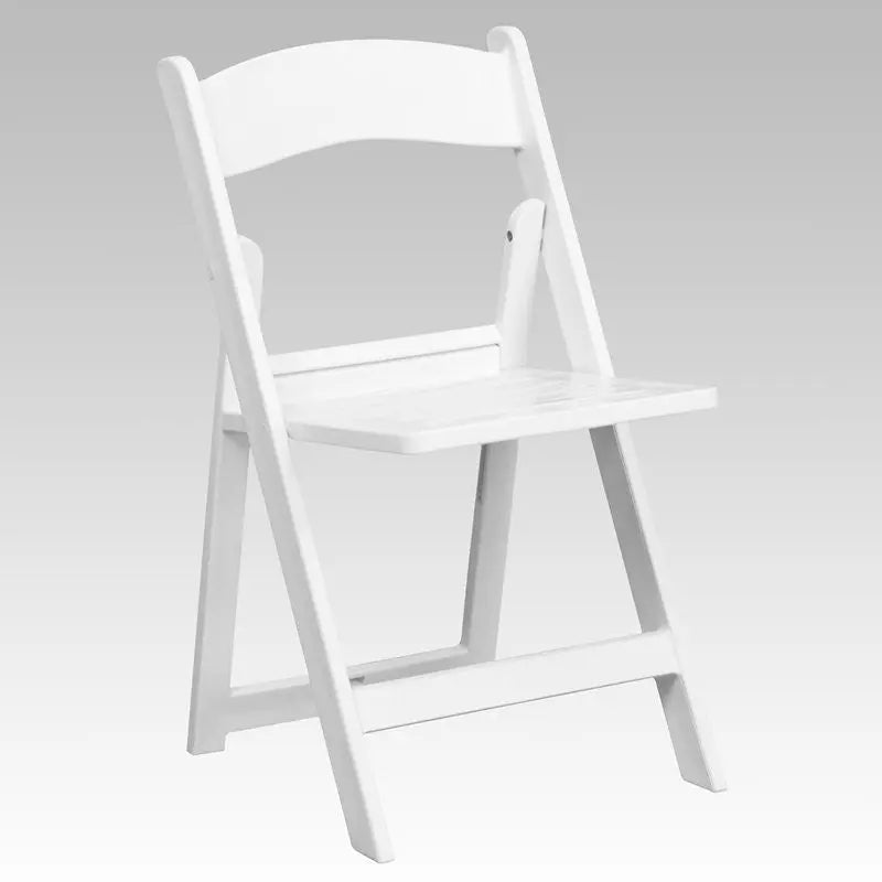 Rivera Heavy Duty Resin Folding Chair, White iHome Studio