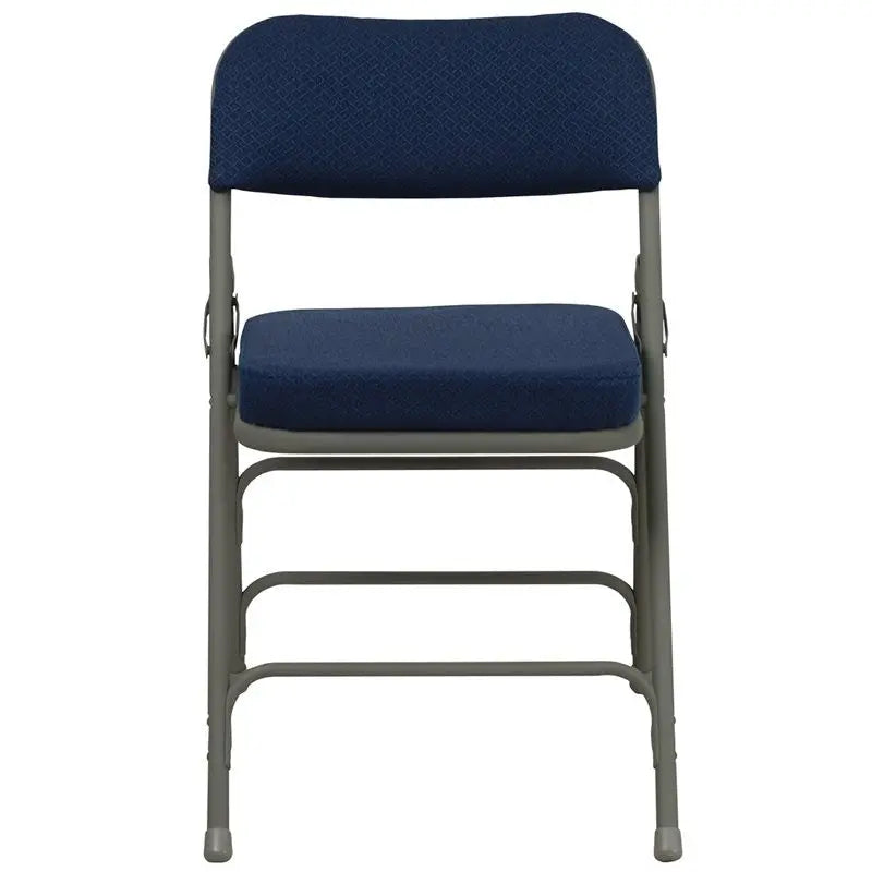 Rivera Metal Folding Chair, Navy Fabric Seat/Back, 2.5'' Foam iHome Studio