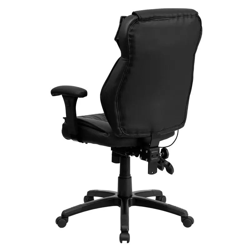 Silkeborg High-Back Black Leather Executive Swivel Chair iHome Studio