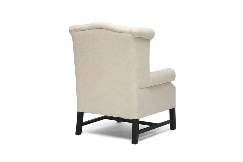 Sussex Beige Linen Club Chair iHome Studio